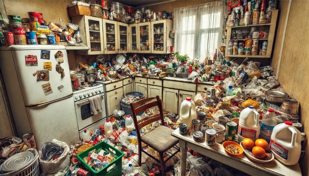 Débarras de diogène cuisine