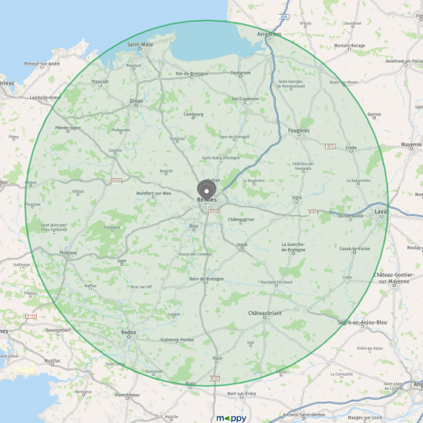 Carte zones d'intervention